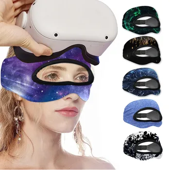 VR aksessuari yuqori elastiklik VR ko'zoynaklar ko'z niqobi yuviladigan changga chidamli bosma nafas oladigan ko'z niqobi sozlanishi ter tasmasi