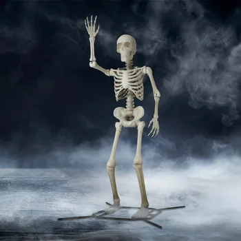 Xellouin giganti skeletning bezaklari, suyak rangi, 180 sm, nishonlash uchun