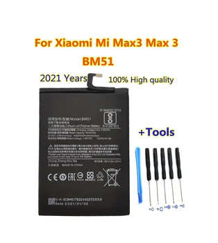 Xiaomi Mi Max51 Max uchun yuqori sifatli almashtirish BM3 batareyasi 3 mobil telefon 5500mAh + bepul vositalar