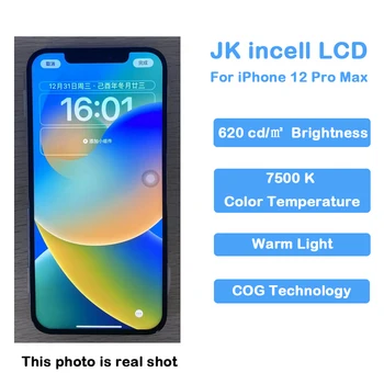 2 iPhone uchun dona JK Incell LCD displey 12 Pro Max Digitizer Assambleyasi sensorli ekran almashtirish qo'llab-quvvatlash IC naql