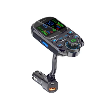 Avtomatik zaryadlovchi FM Transmitter Bluetooth simsiz Handsfree Audio mp3 musiqa pleyeri PD Type - C QC 3.0 tez zaryadlovchi avtomobil aksessuarlari