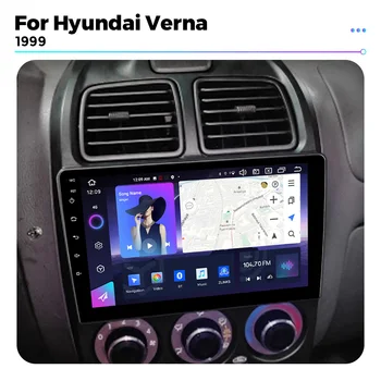 Hyundai Verna Accent uchun Android Bosh birligi avtomatik simsiz 4G-LTE 8+256G 1999 - 2012 GPS Carplay Multimedia Video pleer avtomobil radiosi