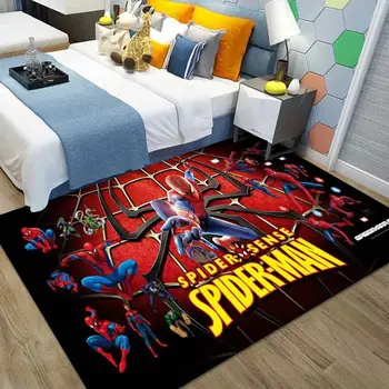 Marvel Spiderman Gilam Moda O'rgimchak Odam Piter Parker Lounge Gilam Miles Morales Gven O'rgimchak Odam Yotoq Xonasi To'shagining Tagligi Dekorasi