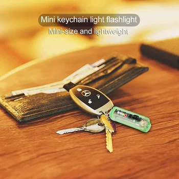 Mini Keychain Torch USB zaryadlanuvchi LED yorug'lik suv o'tkazmaydigan chiroq qisqich bilan